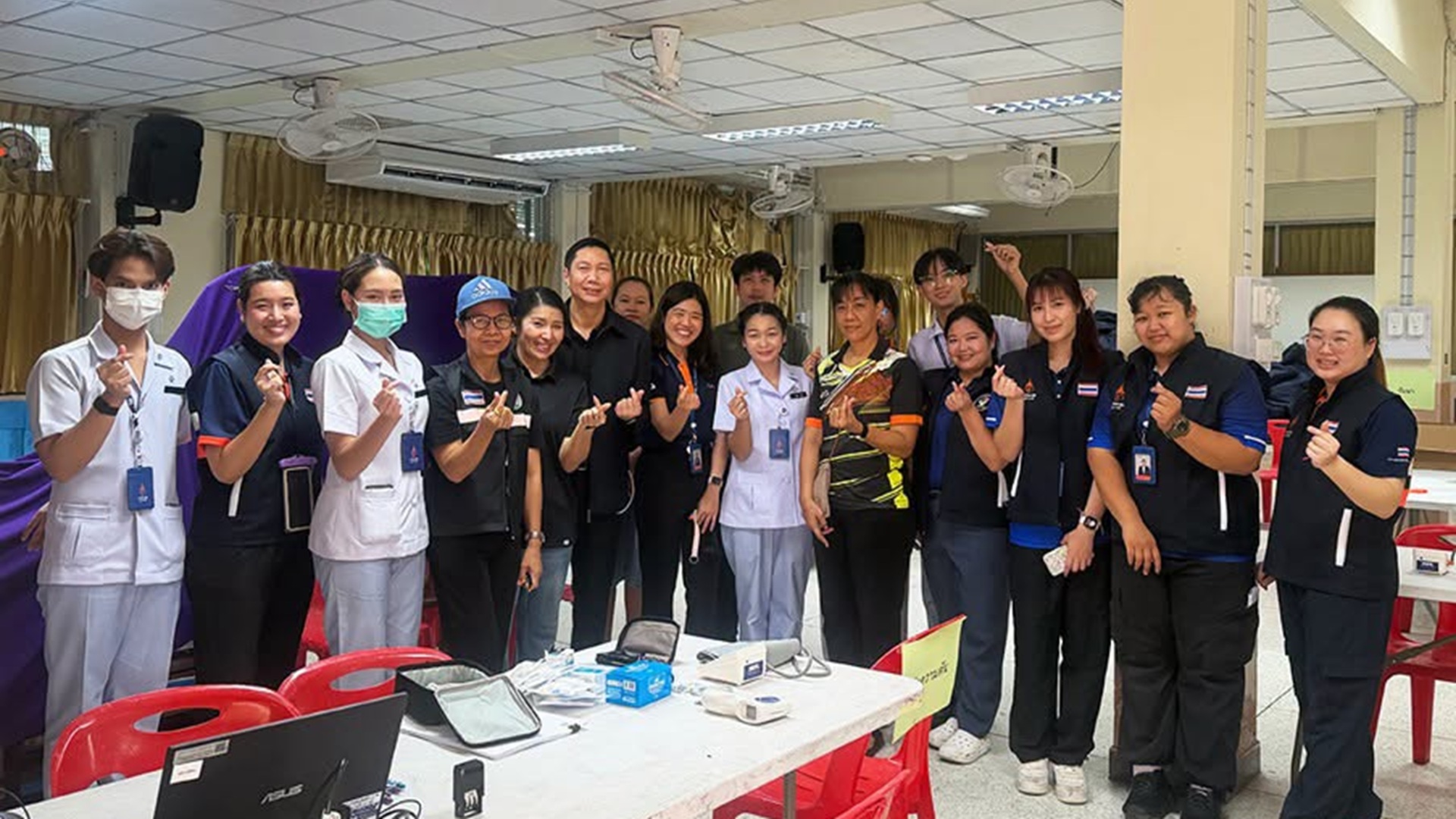 ศูนย์แพทย์ภัยพิบัติและฉุกเฉินเจ้าฟ้าจุฬาภรณ์ ลงพื้นที่ ณ โรงเรียนการเคหะท่าทราย